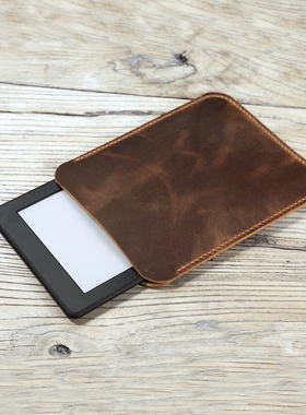 适用于日本乐天Kobo电子书阅读器头层牛皮真皮疯马皮套复古保护壳