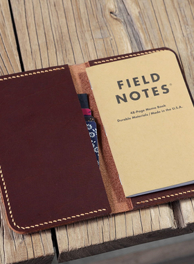 field notes记事本A6皮套手工fn真皮咖啡高级植鞣革FA614S