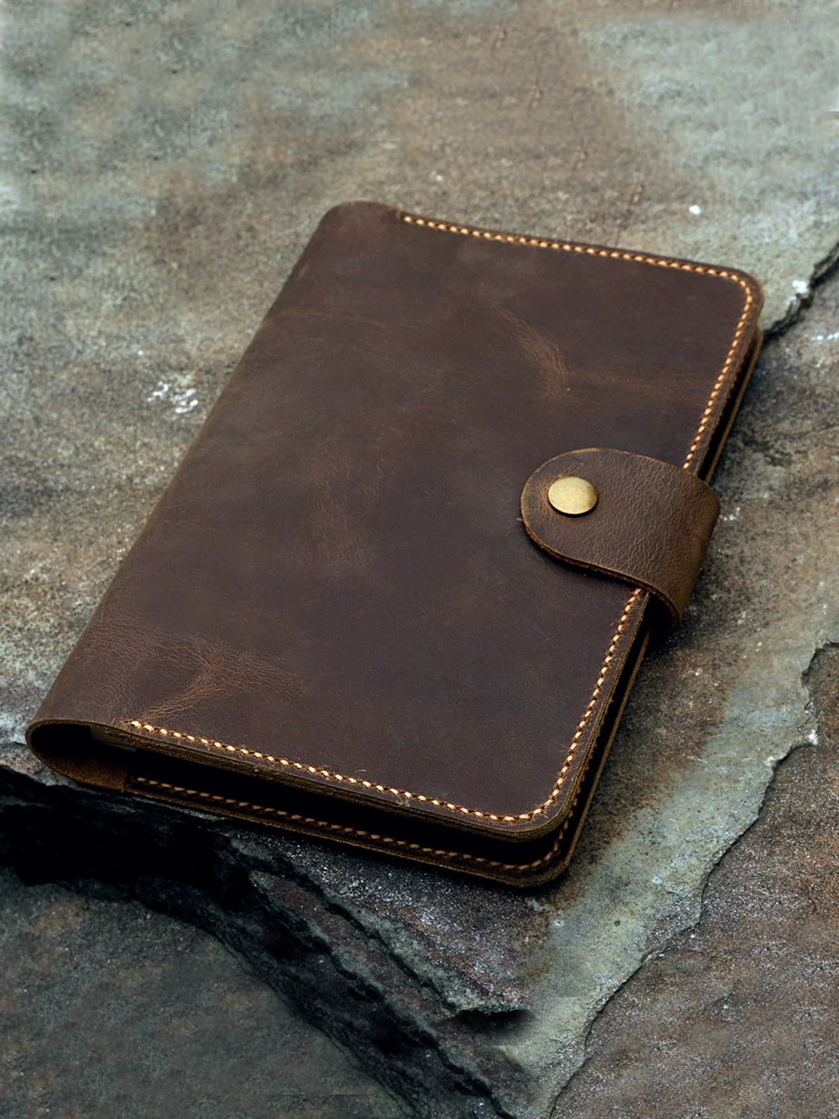 Подходит для блокнотов Moleskine обложка; большая большая ручная работа из натуральной кожи первого слояcrazy horse leather американский ретро