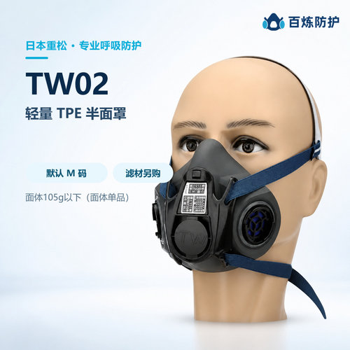 新品日本重松制作tw02防毒面具