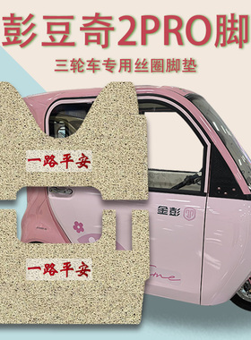 适用金彭豆奇2PRO电动三轮车脚垫JP1000DZK-4Q防滑丝圈脚踩踏板垫