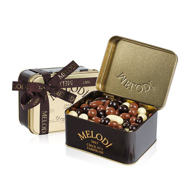 土耳其进口梦乐帝混合果仁巧克力豆300g圣诞礼物坚果巧克力礼盒装