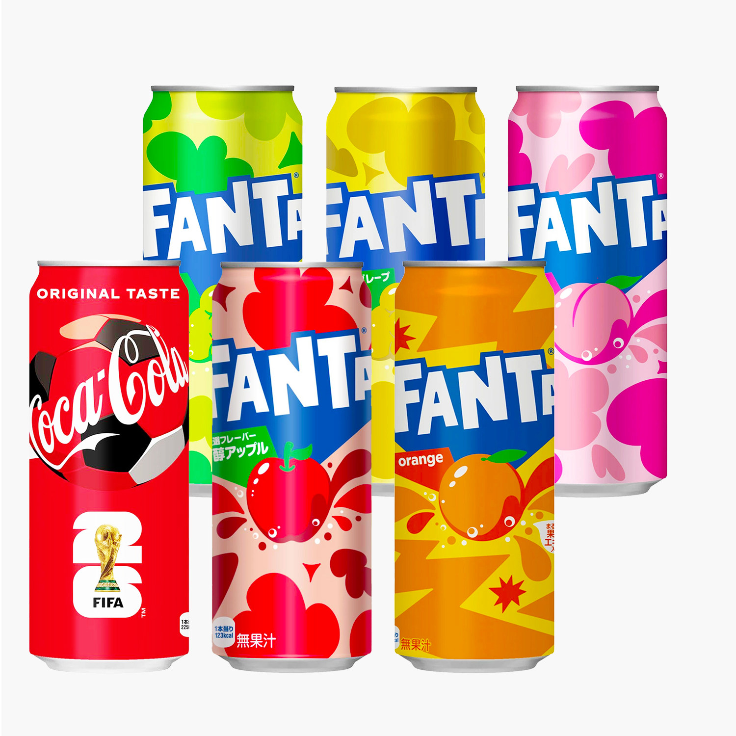 日本原装进口可口可乐碳酸饮料500ml/易拉罐果味汽水夏天解渴饮品