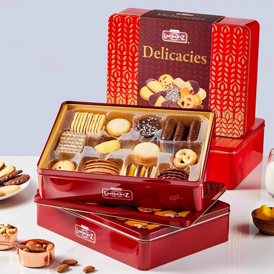 德国进口lambertz巧克力曲奇饼干