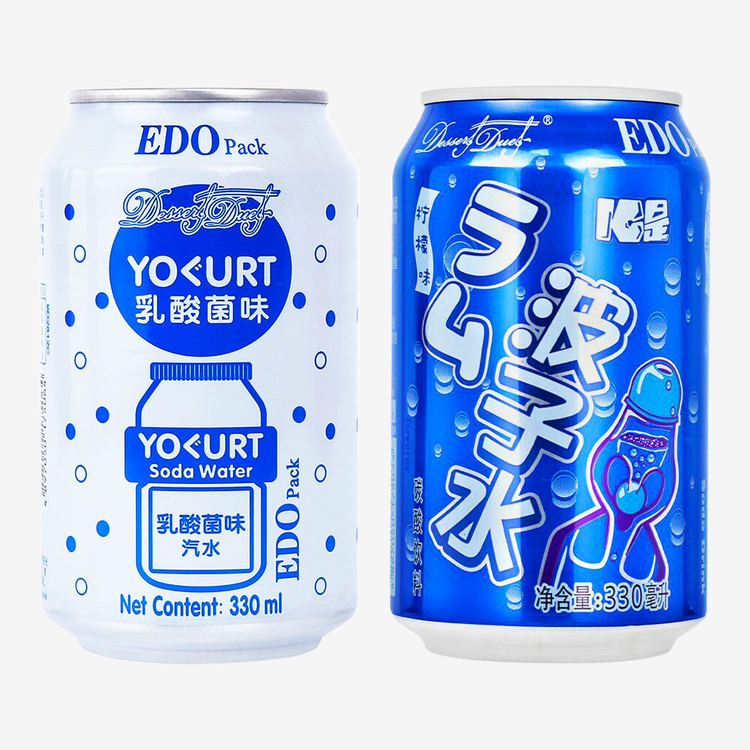 edo乳酸菌汽水柠檬味330ml/罐装