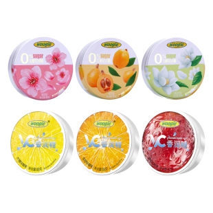 woogie水果糖润喉糖无糖薄荷糖轻润糖含片糖果清新口气vc香润糖盒