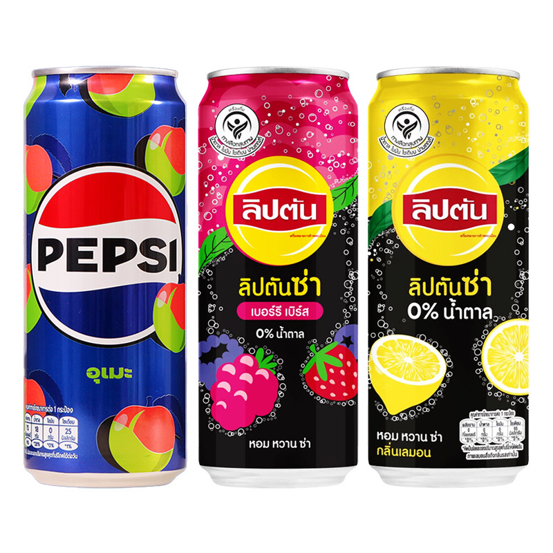 泰国进口柠檬茶碳酸饮料果味汽水