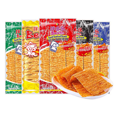 拌多乐泰国进口鱿鱼片超辣手撕即食鱿鱼干甜辣味休闲食品零食小吃