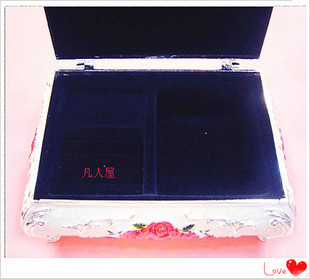 西洋珠宝盒 俄罗斯三套车锡制钻戒盒家用彩锡首饰盒 结婚礼物欧式
