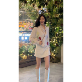 百搭减龄高级感V领花朵提花软糯针织开衫 N.COU妮蔻25冬新款 时尚