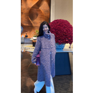 N.COU妮蔻25冬新款 双面穿保暖毛呢大衣 设计感小众时髦气质长款