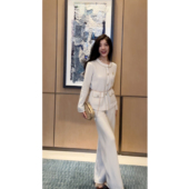 N.COU妮蔻25冬新款 子套装 法式 小香风贵气感编织肌理感上衣裤