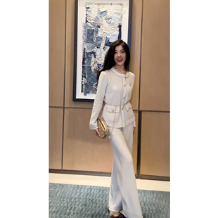 子套装 小香风贵气感编织肌理感上衣裤 法式 N.COU妮蔻25冬新款