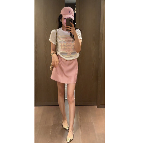 2N.COU妮蔻26夏新款多巴胺彩色调显瘦高腰a字半身裙时髦短裙
