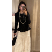 百搭显瘦褶皱上衣女 设计感小众洋气精致修身 N.COU妮蔻26春新款