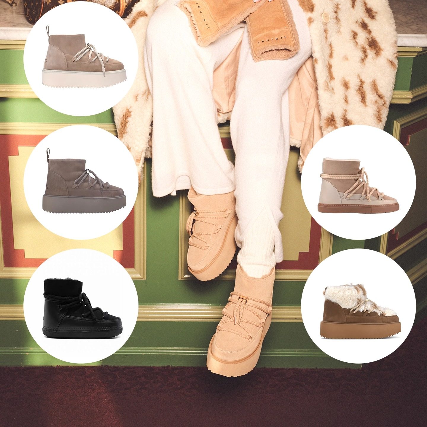 主推INUIKII瑞士厚底雪地靴