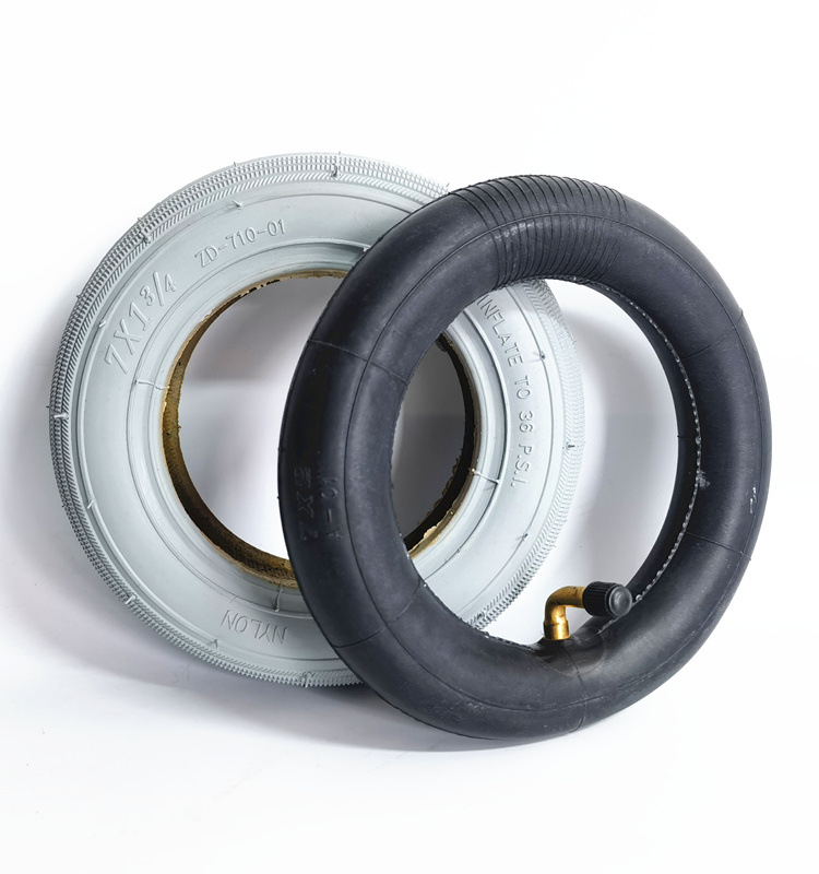 互邦轮椅车前轮7英寸轮胎7X13/4外胎内胎轮椅电动车配件包邮