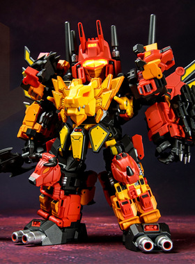 变形玩具 激光猫小狰狞JGM-SKP01钢仔派对小比例冲云霄合体模型