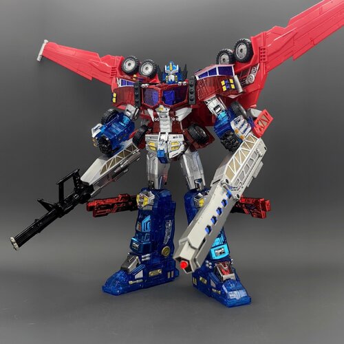 变形玩具 TR-02EX 星际司令官 围城动画赛博坦坠落彩透新版银河柱
