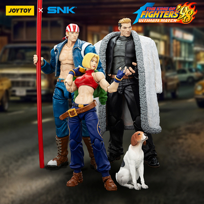 JOYTOY暗源xSNK 拳皇98UM 97特别队 三人组1/18关节可动兵人凯恩