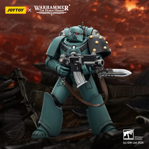 JOYTOY暗源战锤 MKVI型战术军团士兵1:18 可动兵人模玩