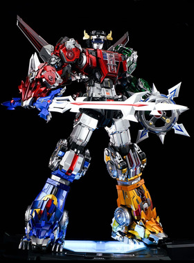 重燃 万兽王 百兽王 金刚战神 可分体 带深渊灯地台 合金成品模型