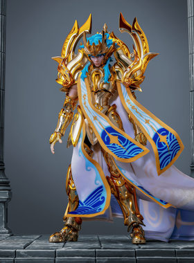 TOYPOINT 众星起源 水瓶座 星铸版 黄金圣衣盔甲可动手办模型玩具