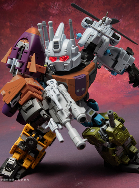 变形玩具激光猫 混天豹JGM-SKP03 钢仔派对 混天宝 合体飞机汽车