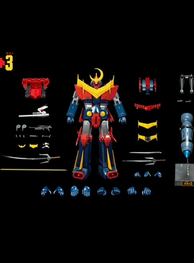 KingArts 合金可动玩具 无敌超人珍宝三 机器人成品正品模型