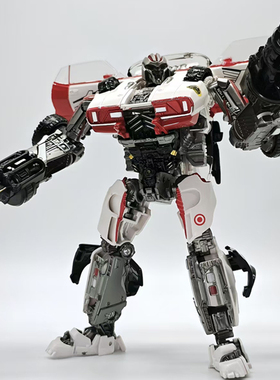 变形玩具百微TW-1033B原大反弹球白战士合金成品机器人儿童礼物