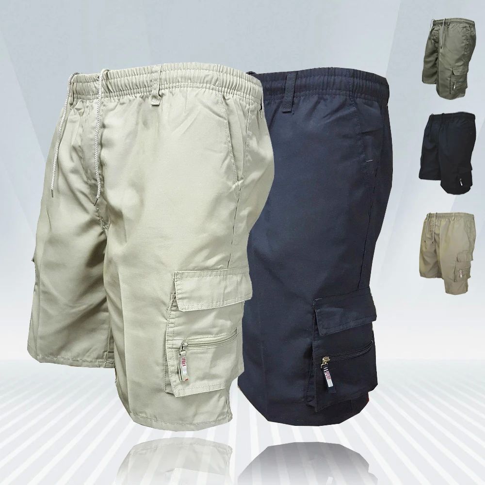 Mens Cargo Shorts 2023 New Side Multi-pockets Men Loose Work 男装 短裤 原图主图