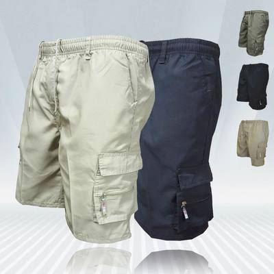 Mens Cargo Shorts 2023 New Side Multi-pockets Men Loose Work