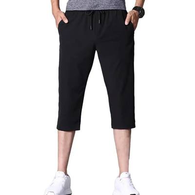 Plus Size Men Casual Shorts Fashion Solid Color Sretchy Male