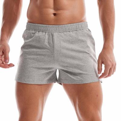 Mens Cotton Sleep Bottoms Lounge Home Pajama Shorts Elastic