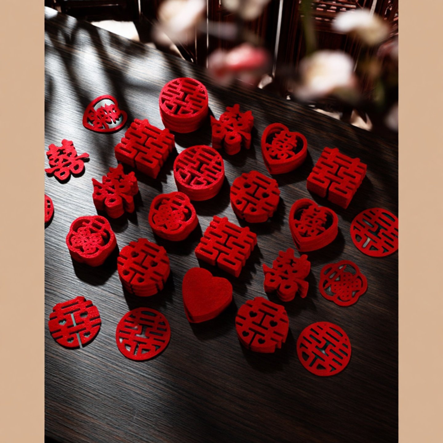 结婚用品喜字糖盒果盘摆设