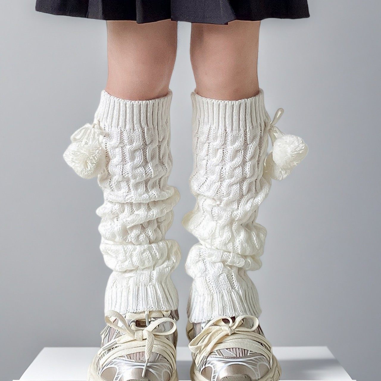儿童袜套秋冬毛球长筒堆堆袜lolita复古咖色加厚保暖麻花小腿腿套,模玩/动漫/周边/娃圈三坑/桌游,lolita/洛丽塔定制,淘宝优惠券,粉丝福利购,淘宝优惠卷
