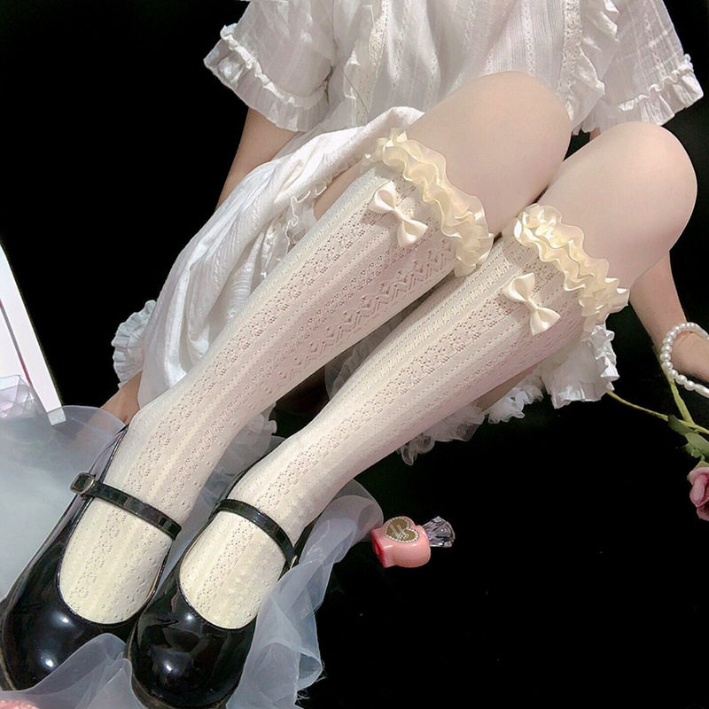 日系软妹可爱洛丽塔蕾丝花边小腿袜长筒萝莉lolita袜子女夏季薄款,模玩/动漫/周边/娃圈三坑/桌游,lolita/洛丽塔定制,淘宝优惠券,粉丝福利购,淘宝优惠卷