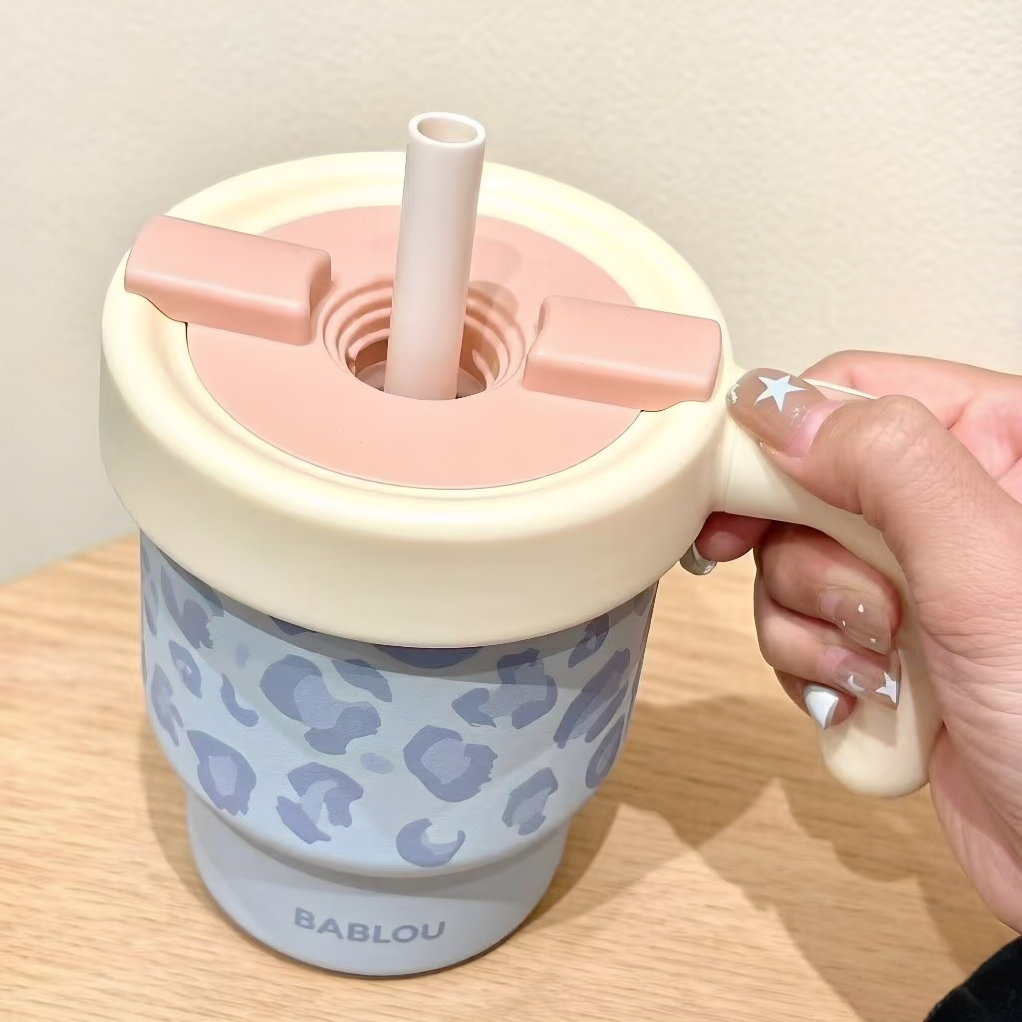 bablov吸管保温杯生日礼物女杯子