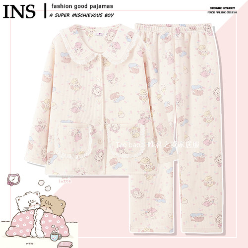 空气棉mikko睡衣秋冬季可爱