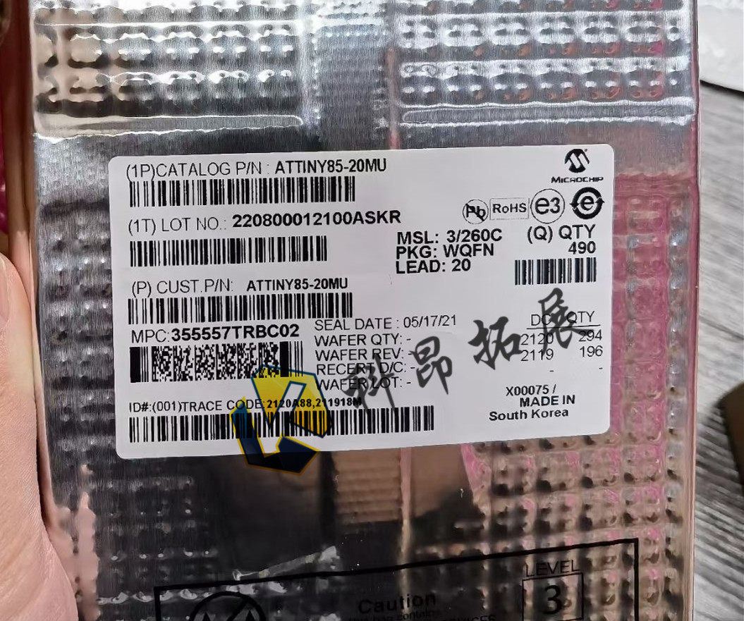 ATTINY85-20MU WQFN-20 微控制器芯片 全新原装 BOM配单 拍前咨询