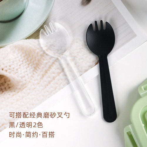 一次性叉勺勺子蛋糕叉水果叉