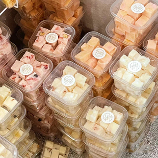 厚切炒酸奶盒子商用炒酸奶专业碗外卖打包盒刨冰包装千层豆乳盒