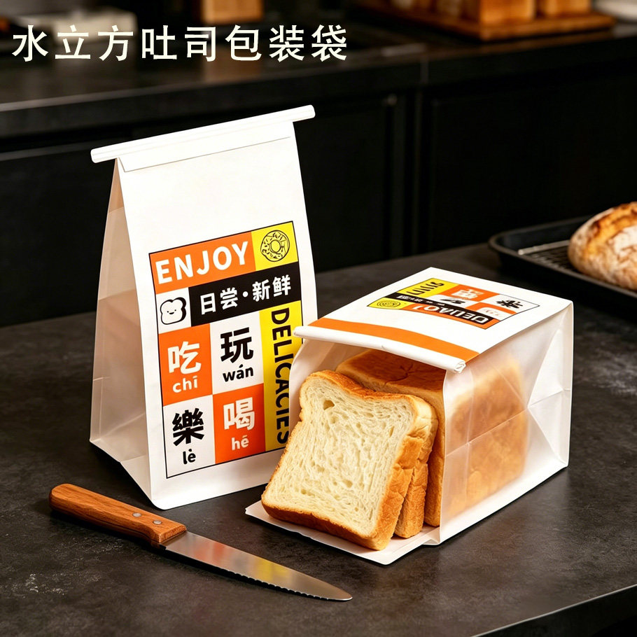 特小号卷边铁丝开窗防油吐司袋