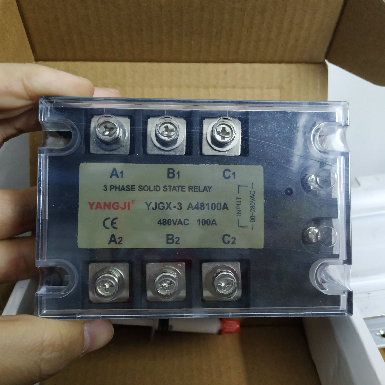 阳继YANGJI三相固态继电器 YJGX-3 A48100A(480V/100A)