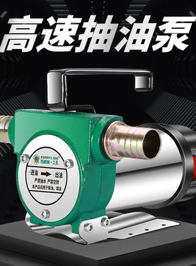 百威狮电动抽油泵小型12V24V220V伏柴油泵加油机抽油神器自吸泵
