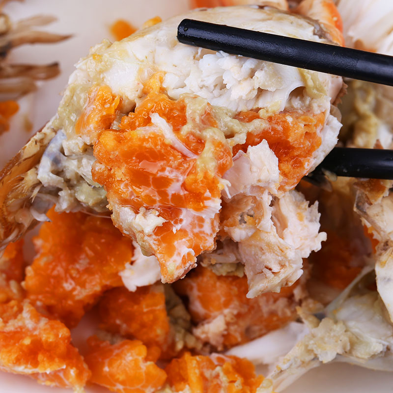 鲜活正宗满黄大红免邮三门青蟹