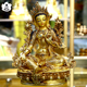 尼泊尔精品大体型复古鎏金绿度母雕像 高21cm 摆件卓玛铜密宗雕像