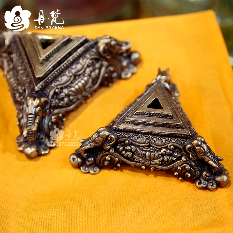 尼泊尔法器纯铜金刚杵底座密宗法器金刚杵用品小号座底座其他