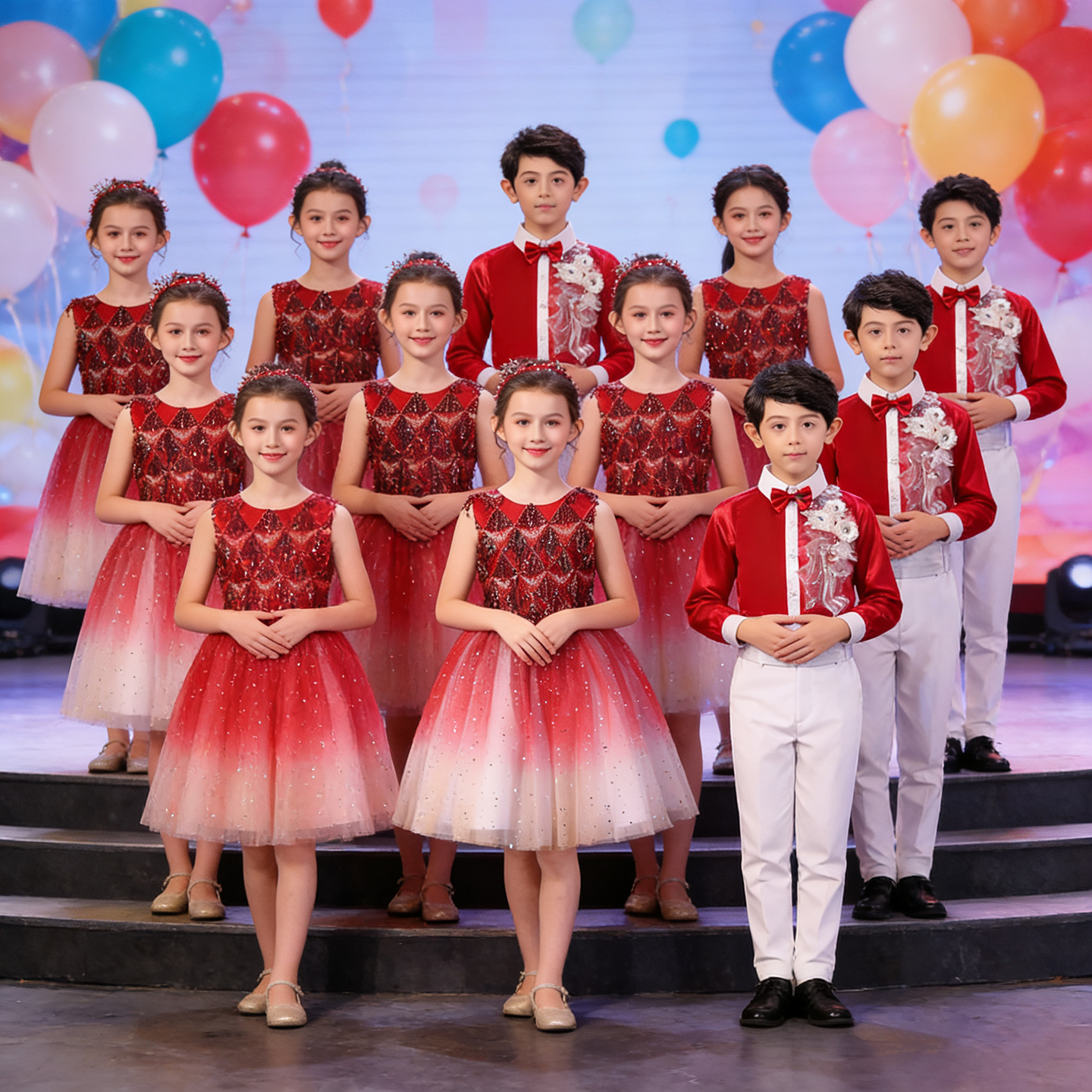 六一儿童节诗歌朗诵演出服中小学生幼儿园男女童大合唱团表演服装