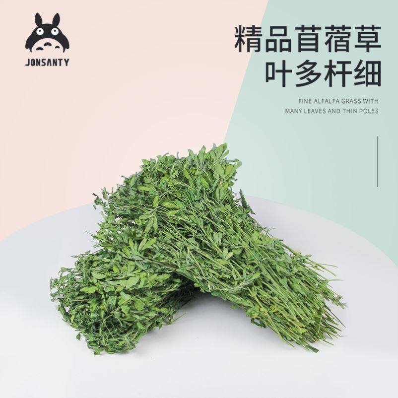 高档天紫花苜蓿荷苜宿草幼兔草干b粮龙猫粮食草兰猪草兔子饲料奢 豌豆省钱